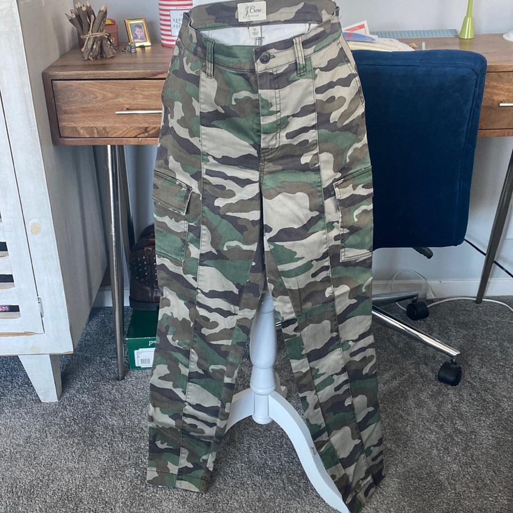 J Crew Camo Cargo pants